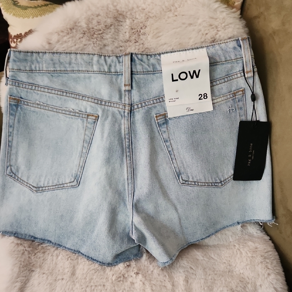 NWT Rag & Bone Light Blue Denim Shorts-Size 28 - Picture 4 of 5